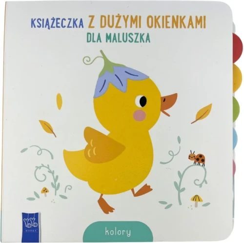 Książeczka z dużymi okienkami dla maluszka. Kolory