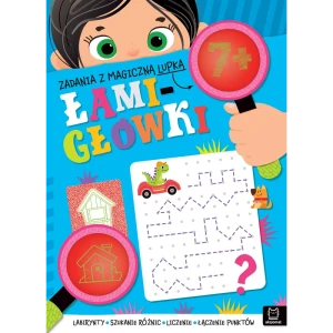 Zabawy z magiczną lupką - Łamigłówki niebieski