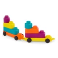 Miękkie klocki sensoryczne z WAGONIKAMI – Buildin’ Squishies – B.Toys