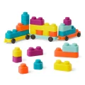 Miękkie klocki sensoryczne z WAGONIKAMI – Buildin’ Squishies – B.Toys