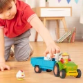Traktor z przyczepą, rolnikiem i zwierzętami – Farming Fun Tractor – Battat