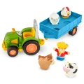 Traktor z przyczepą, rolnikiem i zwierzętami – Farming Fun Tractor – Battat