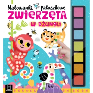 Malowanki paluszkowe. Zwierzęta w dżungli