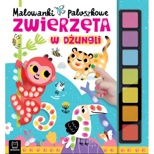 Malowanki paluszkowe. Zwierzęta w dżungli