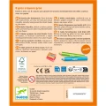Zestaw 8 grubych kredek z temperówką - Djeco
